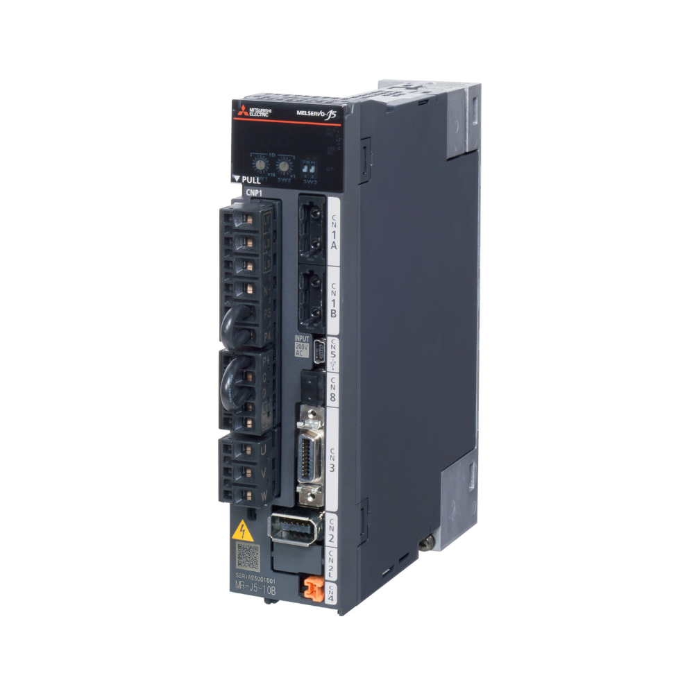 Mitsubishi Electric servo stiprintuvas pozicionavimui tikslumas greitis
